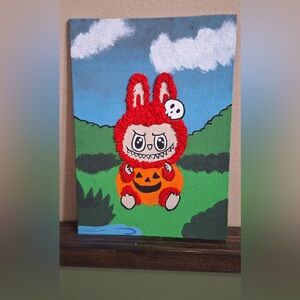 Labubu Textured Halloween Art